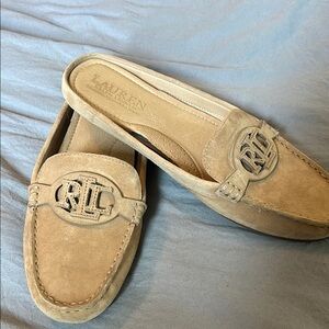 Ralph Lauren Tan Suede Loafers
